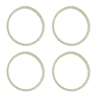 Kit 4 Cintos Dentados Para Rola Baterista
