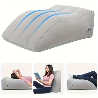 Almofada Inflável Apoio Pés Descanso Pernas Suporte Costas Portátil Viagem Travesseiro Elevação Ergonômico