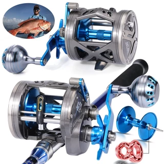 Sougayilang 6 + 1BB Carretel De Pesca De Corrico Forte Mão Esquerda/Direita Arremesso Ferramenta Arrasto Máximo 25kg