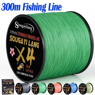 Linha De Pesca Sougayilang 4 Fios 300M 18-66LB Multifilamento PE Trançado Suave Para Água Salgada
