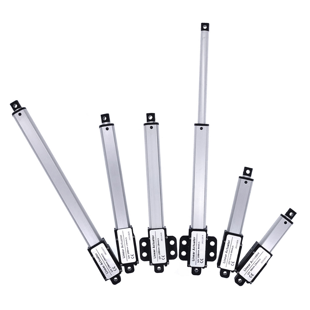 30/50/100/150mm DC12V Mirco Atuador Linear Elétrico Com Suportes 30N/60N/100N/150N