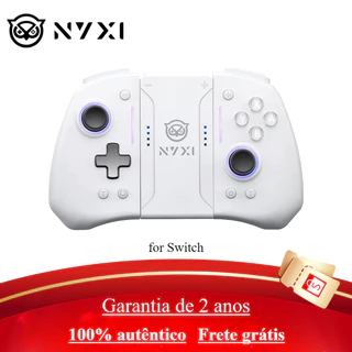 NYXI Hyperion Pro Controlador De Jogo Sem Fio Bluetooth Gamepad Branco Para Nintendo Switch