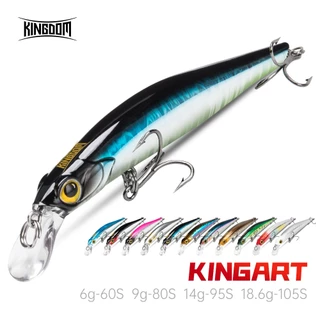 Kingdom Hot KINGART Jerkbaits Isca De Pesca 60mm 80mm 95mm 105mm 6g 9g 14g 18.6g Minnow Sinking ABS Dura Iscas Wobblers
