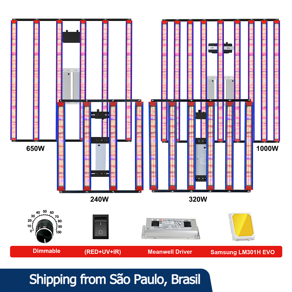 LED Grow Light Samsung LM301H EVO De Espectro Total 320w 1000W 660nm IR ...