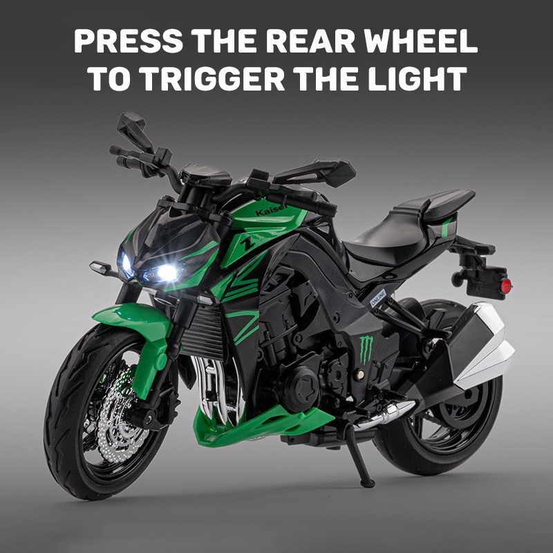 Escala 1 : 12 Kawasaki Z1000 Liga Modelo De Motocicleta Diecast