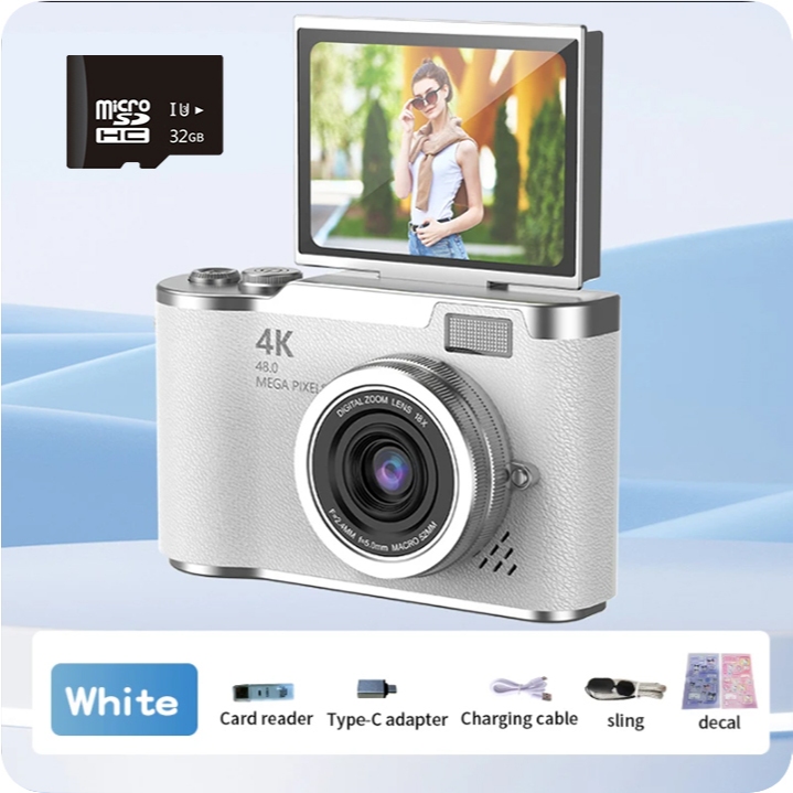 CCD Câmera 4K Para Fotografia , Câmera Digital 18X , Vídeo