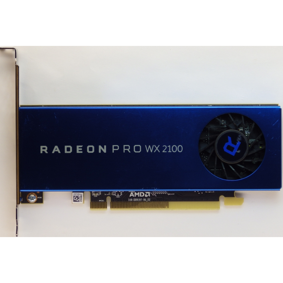 Placa De Vídeo Gráfica AMD Radeon Pro WX 2100 2GB GDDR5 GPU De