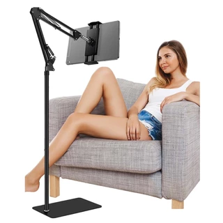 Suporte de chão ajustável mãos-livres, adequado para Tablets de 4 a 12.9 polegadas, iPad e iPhone em Oferta na Shopee