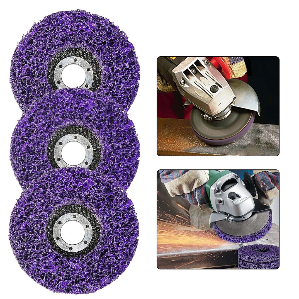 3 pacotes de discos de remoção de ferrugem para esmerilhadeira angular