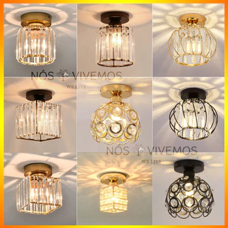 Candelabro De Cristal Simples Americano Personalidade Criativa Iluminação De Casa Quarto Sala De Estar Jantar