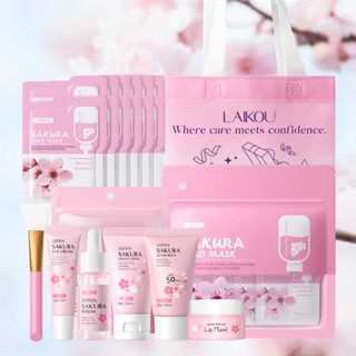 [Tudo O Que Você Precisa] LAIKOU Sakura Radiance Skincare Collection Hidratação Brilhante Da Pele Nutritiva Com Bolsa De em Oferta na Shopee