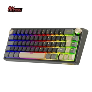 RK ROYAL KLUDGE RKR65 Junta Com Fio Hot Swapple Brasil Portugal Teclado Mecânico