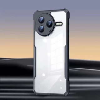 Capa De Telefone Para POCO F7 F6 F5 Pro F7 Ultra F4 F3 GT F1 Caso Preto Anti-Queda Acrílico Protetora Completa