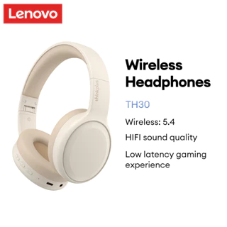 Lenovo TH30 Bluetooth Fone De Ouvido Sem Fio Jogos Baixa Latência Música Redução Ruído Toque Inteligente Com Microfone 5