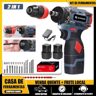 Furadeira Com Chave De Fenda Brushless 16.8v - 2 Baterias