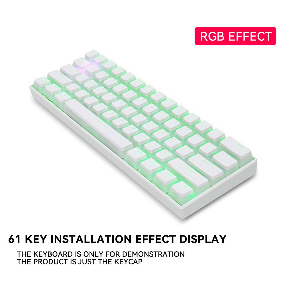 Pbt Pudim Conjunto Completo De Teclas Adequadas Para Royal Kludge Todos Os Teclados , Tudo Em Várias Cores Diy