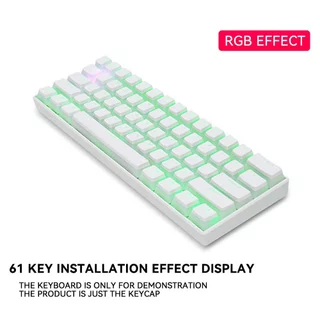 Pbt Pudim Conjunto Completo De Teclas Adequadas Para Royal Kludge Todos Os Teclados , Tudo Em Várias Cores Diy