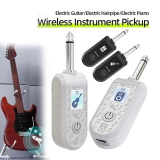 Sistema De Guitarra Sem Fio 2.4 GHz Recarregável Áudio Transmissor Receptor Para Baixo Instrumentos Elétricos