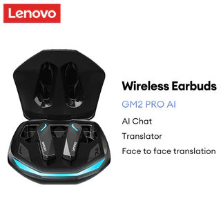 Lenovo GM2 PRO AI Voz Tradução Instantânea Bluetooth Fone De Ouvido Fones Para Jogos De Baixa Latência 5.4