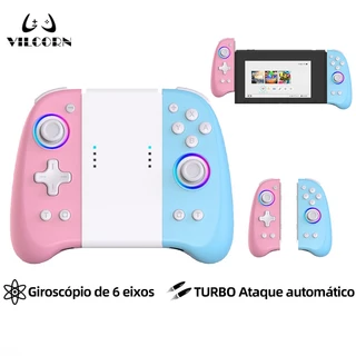 VILCORN Joypad Sem Fio Compatível Com Nintendo Switch OLED/LITE Joystick Giroscópio Para Acessórios De Interruptor