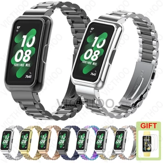 Pulseira De Aço Inoxidável Acessórios De Substituição De Metal Para Huawei Band 10 9 8 7 6 / Honor Band 9 7 6