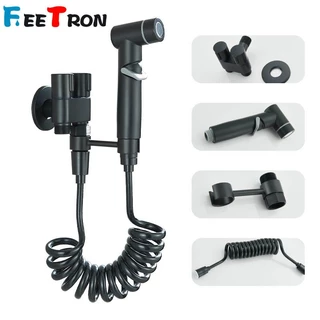 KIT Banheiro Ducha Higiênica Duas Saídas De 1/2 Mm Com Registro Conjunto De Pulverizador