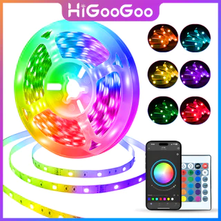 HiGooGoo USB Bluetooth RGB LED Strip Light 30 Metros Luzes De Música Inteligentes Controle Remoto Decoração De Festa
