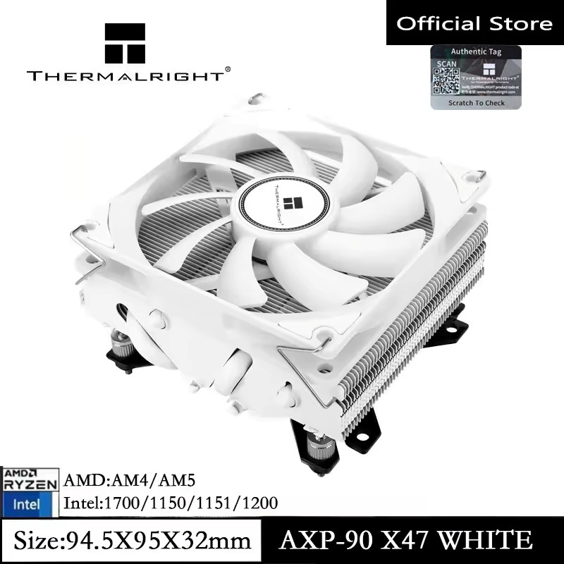 Dissipatore CPU Thermalright AXP90 X47 - Per PC ITX, Altezza 47mm, Ventola PWM, Compatibile AMD E Intel - Foto 5