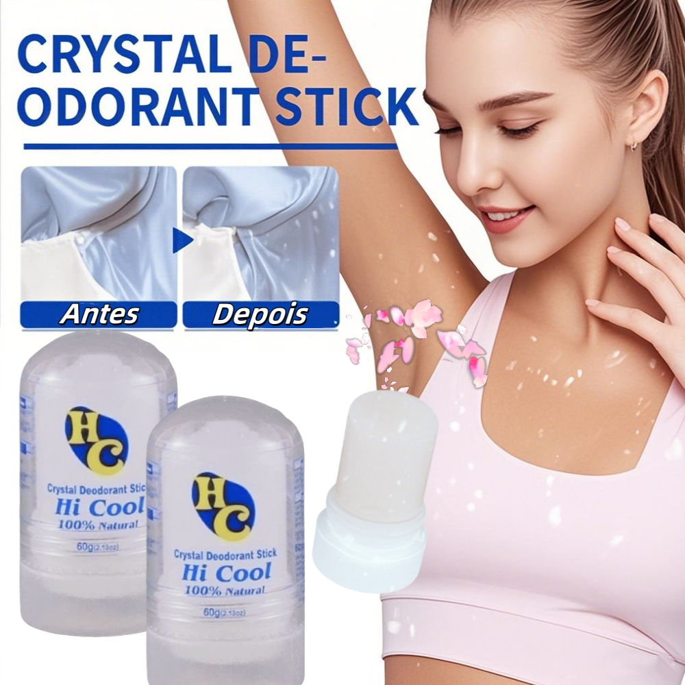 60g Desodorante natural Cristal/Pedra odor c vermelhidão e ...