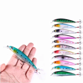 Kit 05 Iscas Artificiais Importadas 1/2 Meia Água de 9 cms e 8,5 gramas Pesca Tucunaré Traíra Dourado Robalo Black Bass
