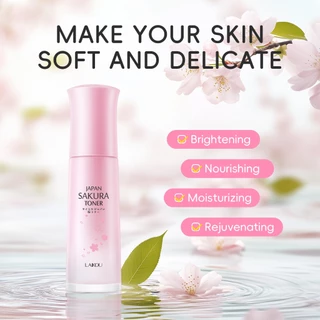 LAIKOU Japão Sakura Toner 100ml Garrafa De Vidro Niacinamida Mesmo Tom De Pele Hidratante Brilho Da em Oferta na Shopee