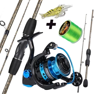 Sougayilang Kit Completo De Pesca 1.8m 2 Seções Vara E Série 1000-4000 5.2 : 1 Relação De Engrenagem Carretel Max Darg 1