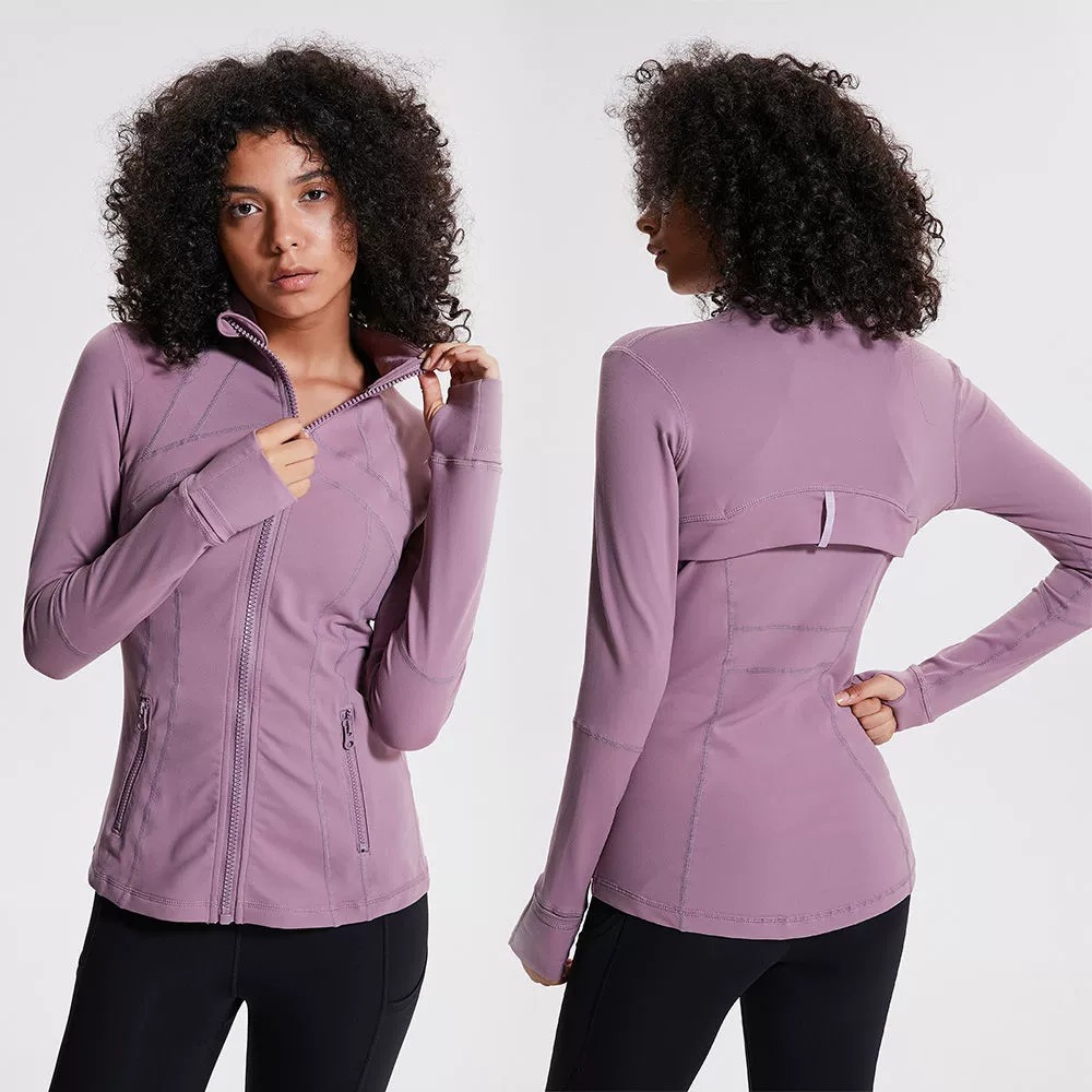 Lululemon Define Jaqueta Slim Fit Nude Feel High Elastic Fitness