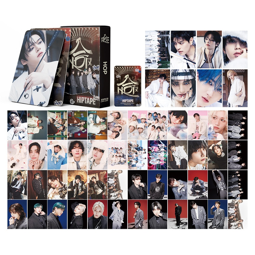 55pcs STRAY KIDS SKZ HOP JJAM Lomo Cartões ATE Perder My Breath