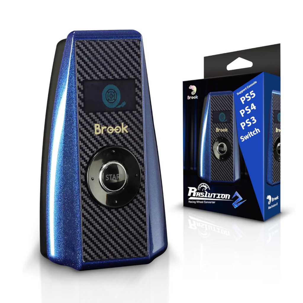 Brook Raslution 2 Racing Wheel Converter para PS5/PS4/PS3/Nintendo Switch 2/Nintendo Switch