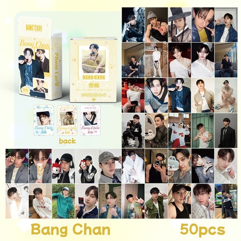 50-55pcs STRAY KIDS SKZ HOP Holográfico Laser Lomo Cartões 50-55pcs STRAY KIDS SKZ HOP Holográfico Laser Lomo Cartões
