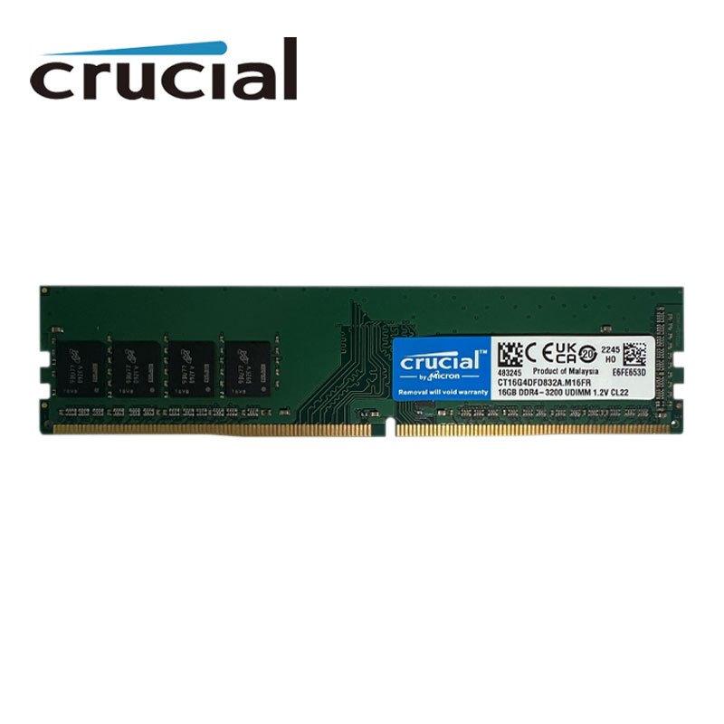 Barrette Mémoire DDR4 Crucial Pour PC Fixe - 8 Go, 16 Go Ou 32 Go - Fréquence 2133 à 3200 MHz - Neuf Sous Emballage