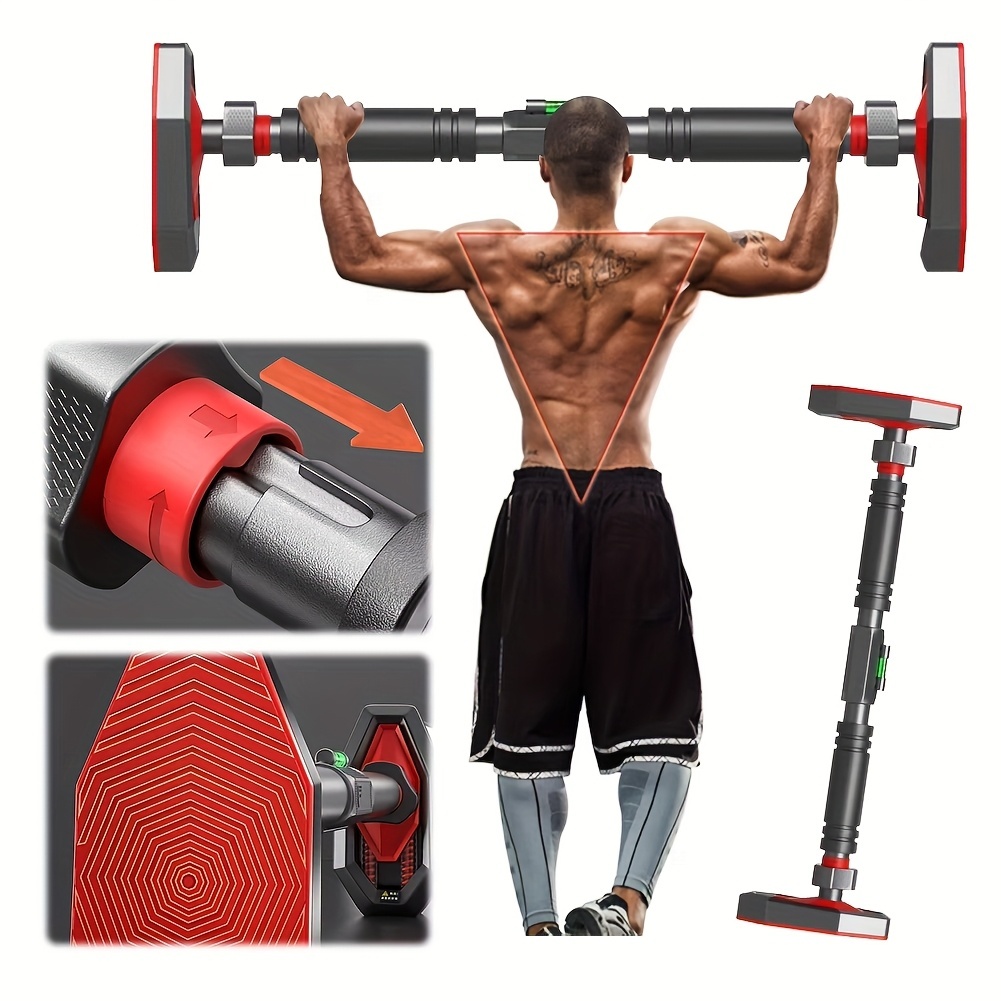 Barra Fixa Porta Exercício Calistenia Treino Musculação Crossfit Profissional Com Nível Ajustável