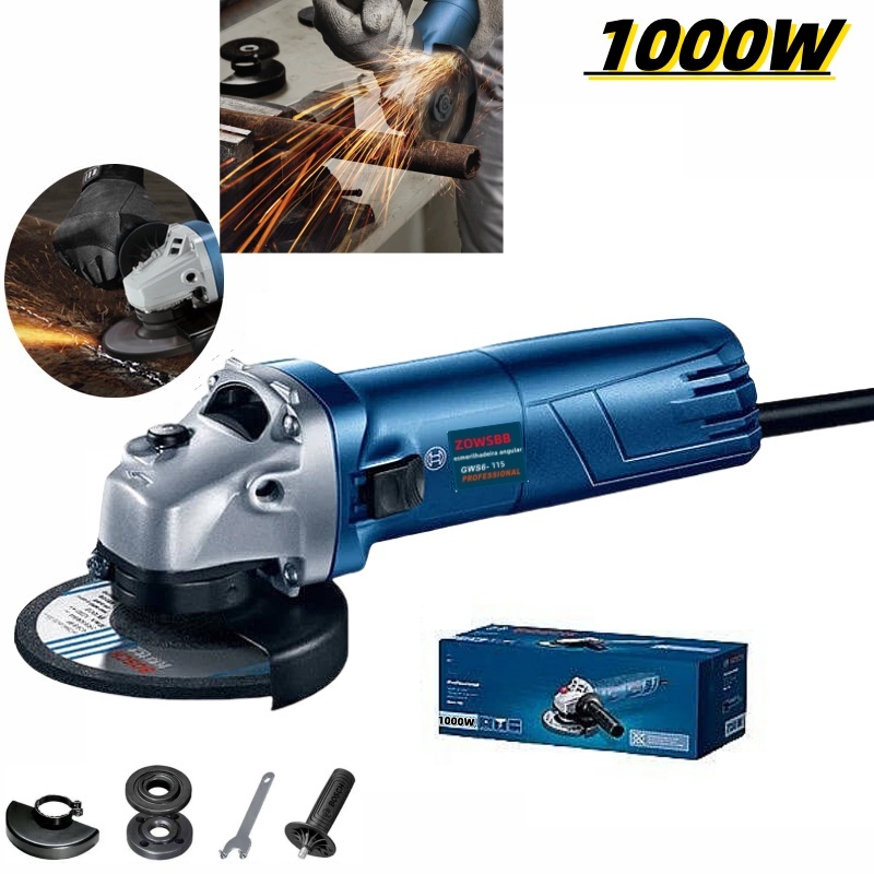 Esmerilhadeira Angular 1000W esmerilhadeira Lixadeira Genérica Bosch GWS 6-115 Ferramentas elétricas
