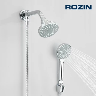 Kit Chuveiro Ducha De Banheiro 10cm Chuveiro com Desviador e Chuveirinho+150cm Mangueira
