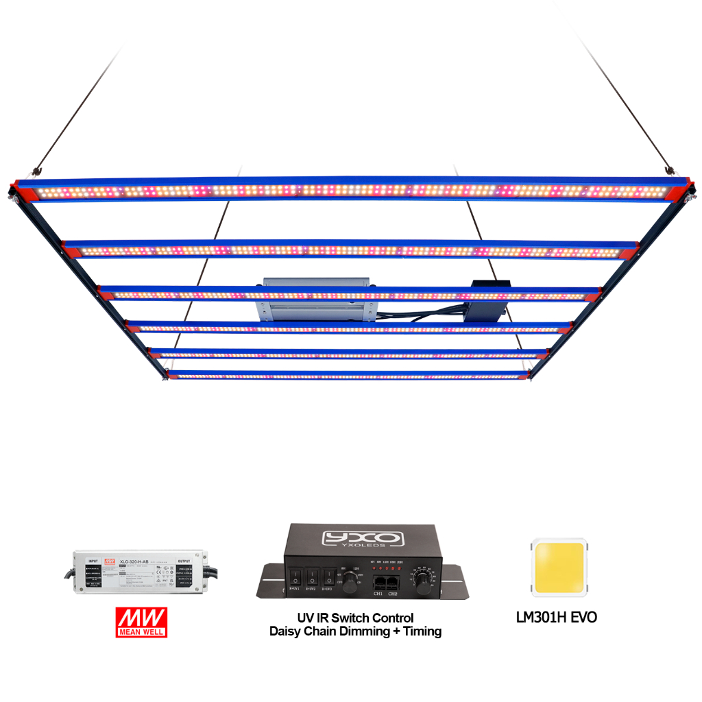 LED grow light bar 650W driver Meanwell SamsungLM301H EVO Espectro ...