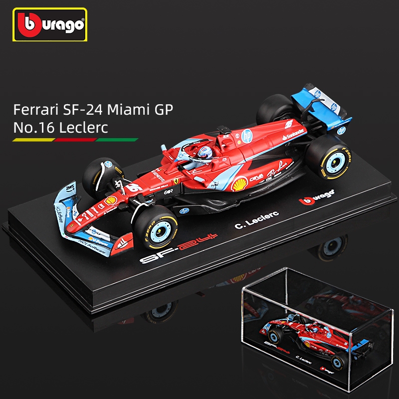 Bburago 1 : 43 SF24 Miami F1 Modelo 2024 Ferrari Formula Racing