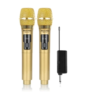 Microfone Sem Fio UHF WM-G22 Com Bateria De Lítio Recarregável