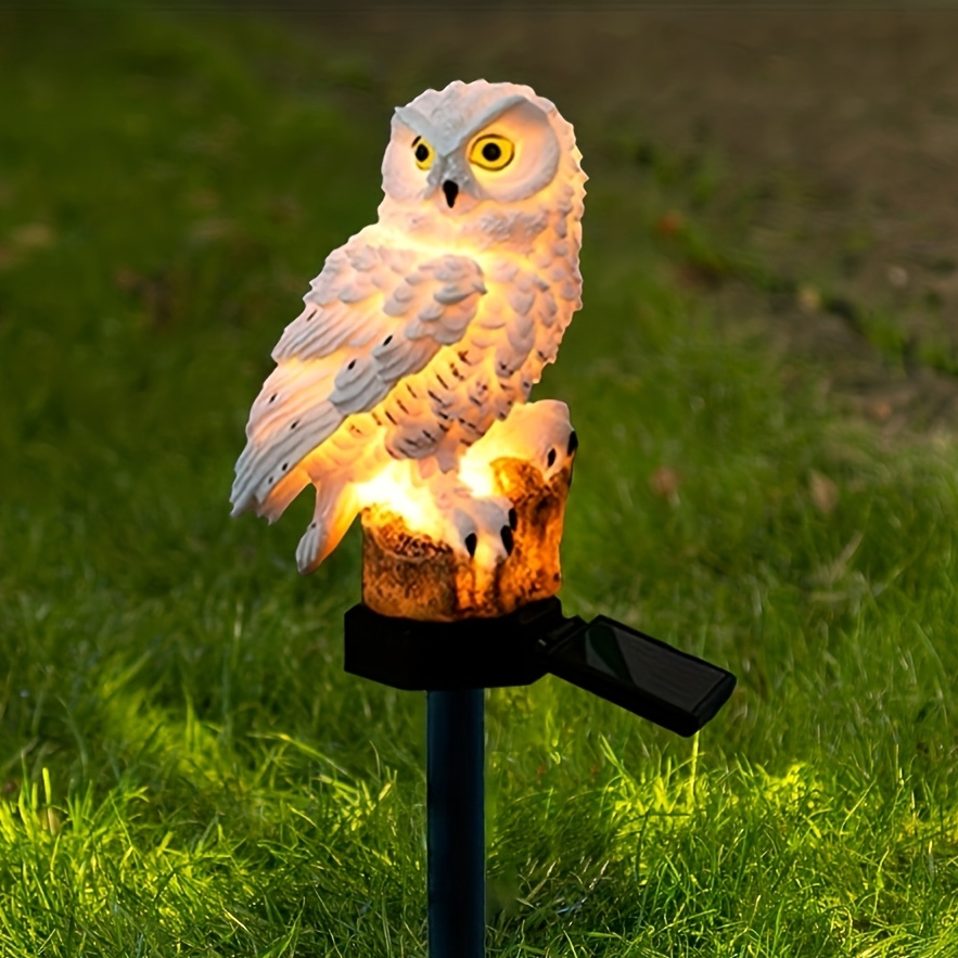 Luz Solar Decoração De Coruja De Jardim Luz Solar Atmosfera Luz à Prova D'água