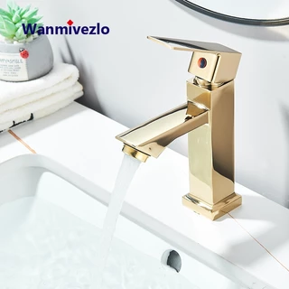 Torneira Quadrada De Cubo De Aço Inoxidável Único De Água Fria em Oferta na Shopee