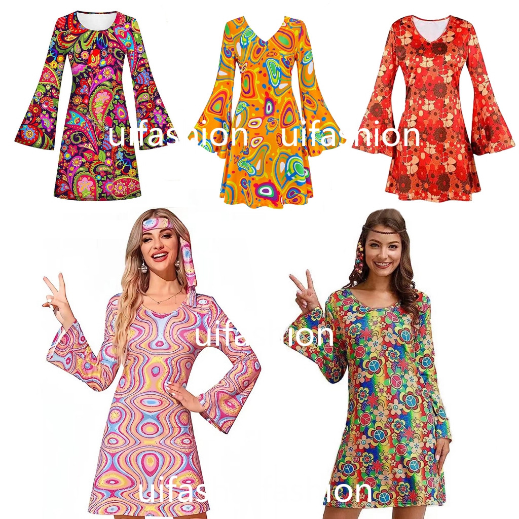 Anos 70 80 Roupa Feminina Retro Roupa Hippie Roupas Dos Anos 70 E