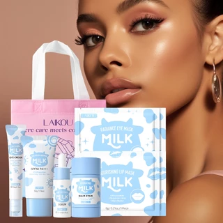 Conjunto De Cuidados Com A Pele LAIKOU Milky Miracle-Coleção De Radiante De 9 Peças Hidratação Profunda Nutritivo Até Me em Oferta na Shopee
