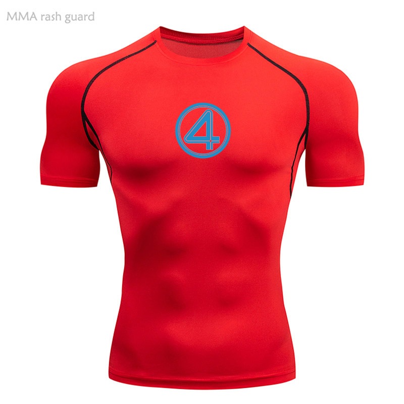 Camisetas Compressão Masculinas PIXUM - Pacote Com 4 - Para Corrida E Esportes