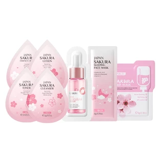 LAIKOU Sakura Máscara Com Ponta Brilhante Para Cuidados A Pele 7pçs em Oferta na Shopee