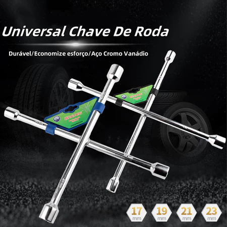 Chave De Roda Cruz 4 Bocas 17 x 19 x 21 x 23 Universal